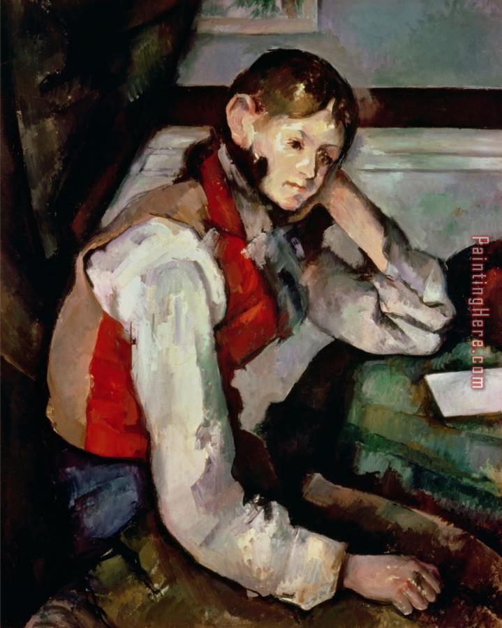 Paul Cezanne The Boy in The Red Waistcoat 1888 90 Oil on Canvas